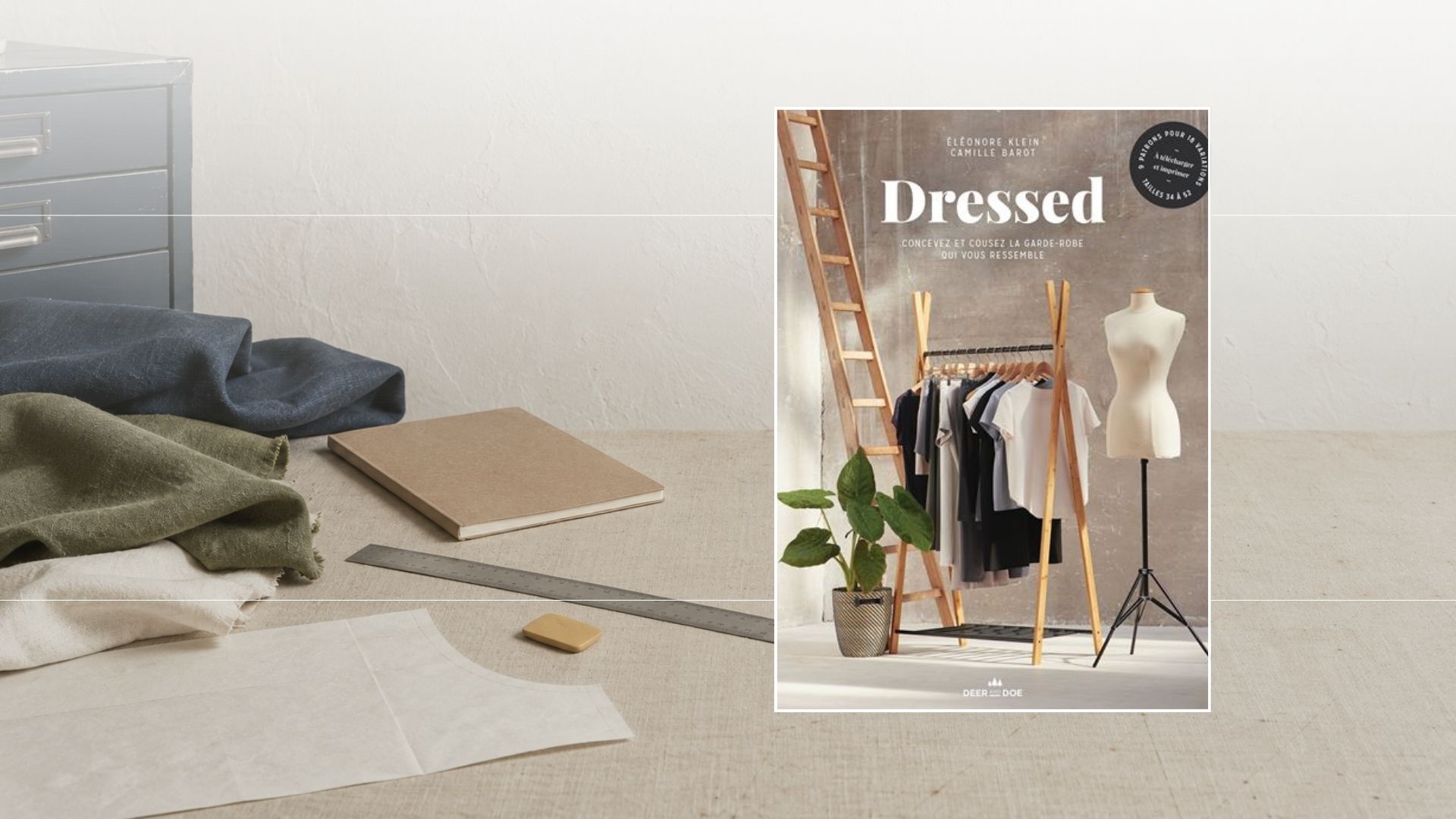 Couverture du livre Dressed de Deer & Doe dans un atelier de coupe contemporain