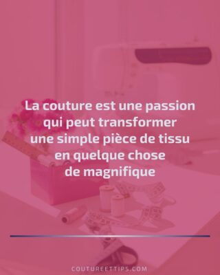 N'est-ce pas incroyable comment un simple fil et une aiguille peuvent donner vie à une vision, transformer une idée en réalité ? La couture n'est pas seulement un artisanat, c'est une forme d'art, une expression de soi. Chaque point, chaque couture, chaque choix de tissu est une décision créative qui donne forme à quelque chose de nouveau et d'unique.

Que vous soyez un débutant ou un expert en couture, n'oubliez jamais le pouvoir que vous avez entre vos mains. Vous ne créez pas seulement des vêtements ou des accessoires, vous créez de la magie. 🌟

#CouturePassion #Artisanat #Créativité #TissuMagique #CoutureEtArt

.................................................
Créez, rêvez, cousez. 😊
— Sandrine de CoutureEtTips ✂️