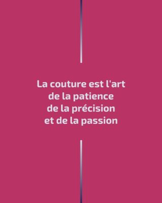 Cette citation résume si bien ce que signifie vraiment la couture pour beaucoup d'entre nous. Ce n'est pas seulement un passe-temps ou un métier, c'est une forme d'expression artistique qui demande du temps, de l'attention aux détails et, surtout, une passion débordante.

🧵 La patience pour défaire et refaire jusqu'à ce que chaque point soit parfait.
📏 La précision pour mesurer, couper et assembler avec exactitude.
❤️ La passion qui nous pousse à créer, à innover et à mettre une part de nous-mêmes dans chaque création.

Et vous, qu'est-ce que la couture signifie pour vous ? Partagez votre avis en commentaires ! 👇

#CoutureEtPassion #ArtDeCoudre #CoutureLife #PatiencePrecisionPassion

.................................................
Créez, rêvez, cousez. 😊
— Sandrine de CoutureEtTips ✂️